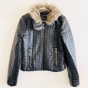 Lane Crawford Black Fur Winter Clay Jacket XL